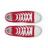 PLANE-SPOT-ER (RED) Women’s high top canvas shoes