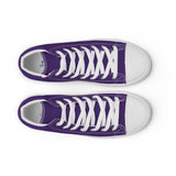 PLANE-SPOT-ER (PURPLE) Women’s high top canvas shoes