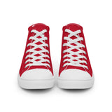 PLANE-SPOT-ER (RED) Women’s high top canvas shoes