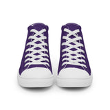PLANE-SPOT-ER (PURPLE) Women’s high top canvas shoes