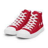 PLANE-SPOT-ER (RED) Women’s high top canvas shoes