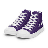 PLANE-SPOT-ER (PURPLE) Women’s high top canvas shoes