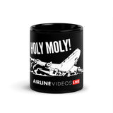 HOLY MOLY! Black Glossy Mug