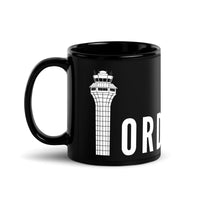 ORD TOWER AVL Black Glossy Mug