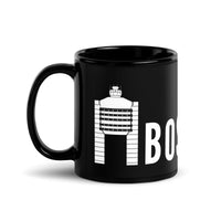 BOS TOWER Black Glossy Mug