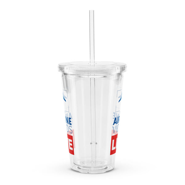 AVL Clear plastic tumbler