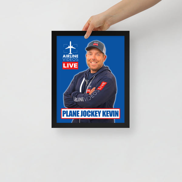 PLANE JOCKEY KEVIN Framed poster