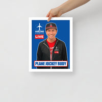 PLANE JOCKEY RUDY Framed poster