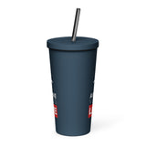 AIRLINE VIDEOS LIVE Insulated tumbler with a straw