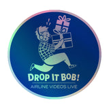 DROP IT BOB (BLUE) Holographic stickers