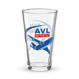AVL ON THE FLY Shaker pint glass