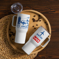 LA RETRO Travel mug with a handle