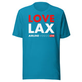 LOVE LAX Unisex t-shirt