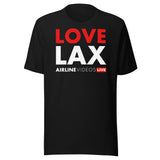 LOVE LAX Unisex t-shirt