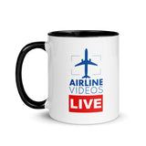 AIRLINE VIDEOS LIVE Mug with Color Inside