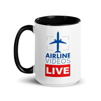 AIRLINE VIDEOS LIVE Mug with Color Inside