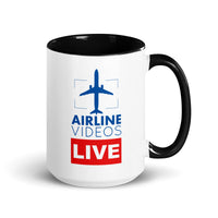 AIRLINE VIDEOS LIVE Mug with Color Inside