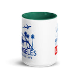 LOS ANGELES RETRO Mug with Color Inside