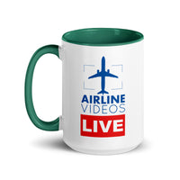 AIRLINE VIDEOS LIVE Mug with Color Inside