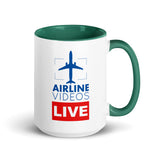 AIRLINE VIDEOS LIVE Mug with Color Inside