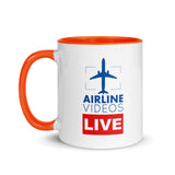 AIRLINE VIDEOS LIVE Mug with Color Inside