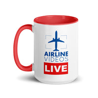 AIRLINE VIDEOS LIVE Mug with Color Inside