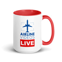 AIRLINE VIDEOS LIVE Mug with Color Inside