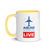 AIRLINE VIDEOS LIVE Mug with Color Inside