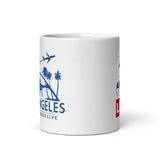 LOS ANGELES RETRO White glossy mug