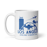 LOS ANGELES RETRO White glossy mug