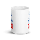 AIRLINE VIDEOS LIVE White glossy mug