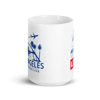 LOS ANGELES RETRO White glossy mug