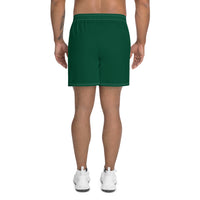 PLANE-SPOT-ER (GREEN) Men's Athletic Long Shorts