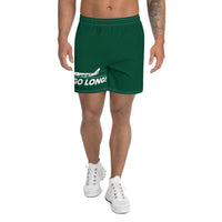 GO LONG (GREEN) Men's Athletic Long Shorts