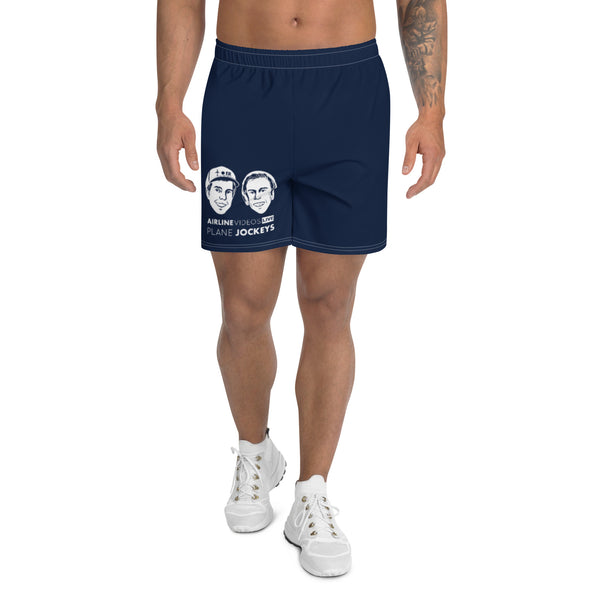 AVL PLANE JOCKEYS (NAVY) Men's Athletic Long Shorts