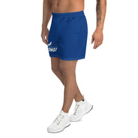 GO LONG (BLUE) Men's Athletic Long Shorts
