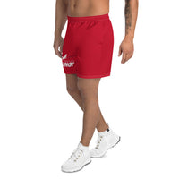 GO LONG (RED) Men's Athletic Long Shorts