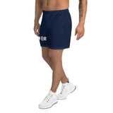 PLANE-SPOT-ER (NAVY) Men's Athletic Long Shorts