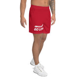 GO LONG (RED) Men's Athletic Long Shorts
