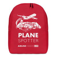 PLANE SPOTTER (RED) Minimalist Backpack