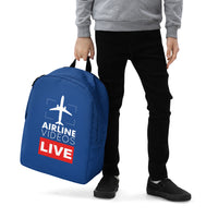 AIRLINE VIDEOS LIVE (BLUE) Minimalist Backpack