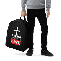 AIRLINE VIDEOS LIVE (BLACK) Minimalist Backpack