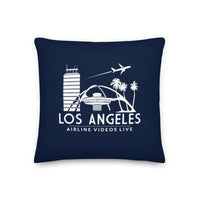 LOS ANGELES RETRO (NAVY) Premium Pillow