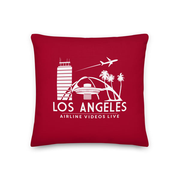 LOS ANGELES RETRO (RED) Premium Pillow
