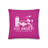 LOS ANGELES RETRO (PINK) Premium Pillow