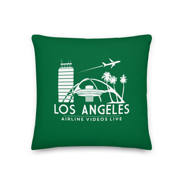 LOS ANGELES RETRO (GREEN) Premium Pillow