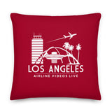 LOS ANGELES RETRO (RED) Premium Pillow