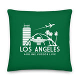 LOS ANGELES RETRO (GREEN) Premium Pillow
