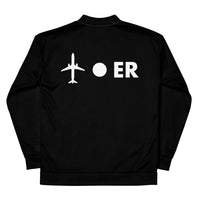 PLANE-SPOT-ER (BLACK) Unisex Bomber Jacket