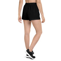 PLANE-SPOT-ER (BLACK) Women's Athletic Short Shorts